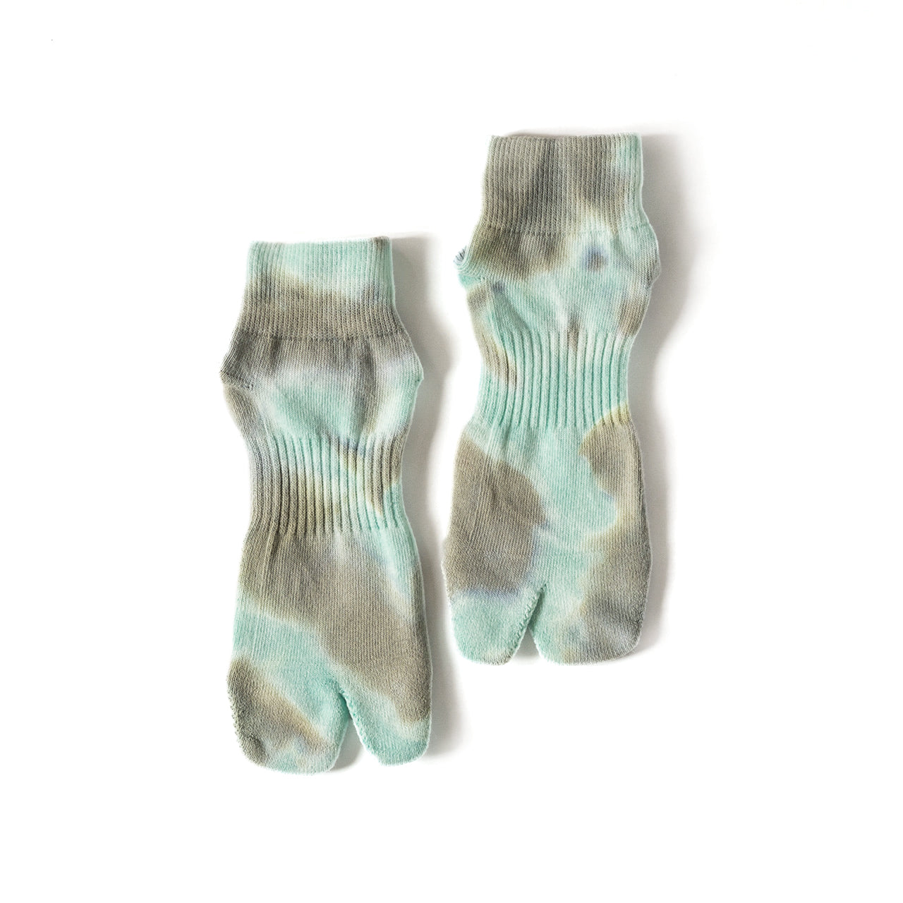 NODAL Tabi Sock – Tie Dye Soda/Khaki/Gray | Made in Japan – Arvin