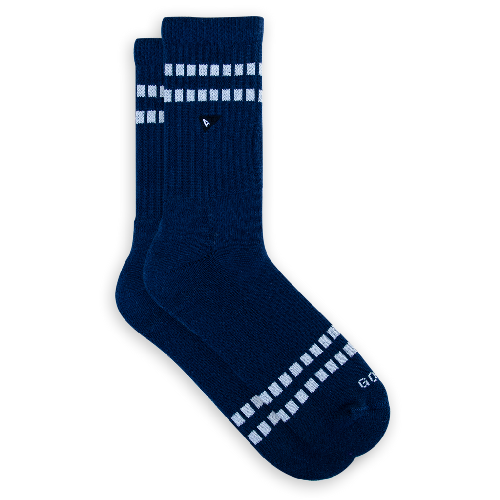 Crew Sock - Marino Block Stripe