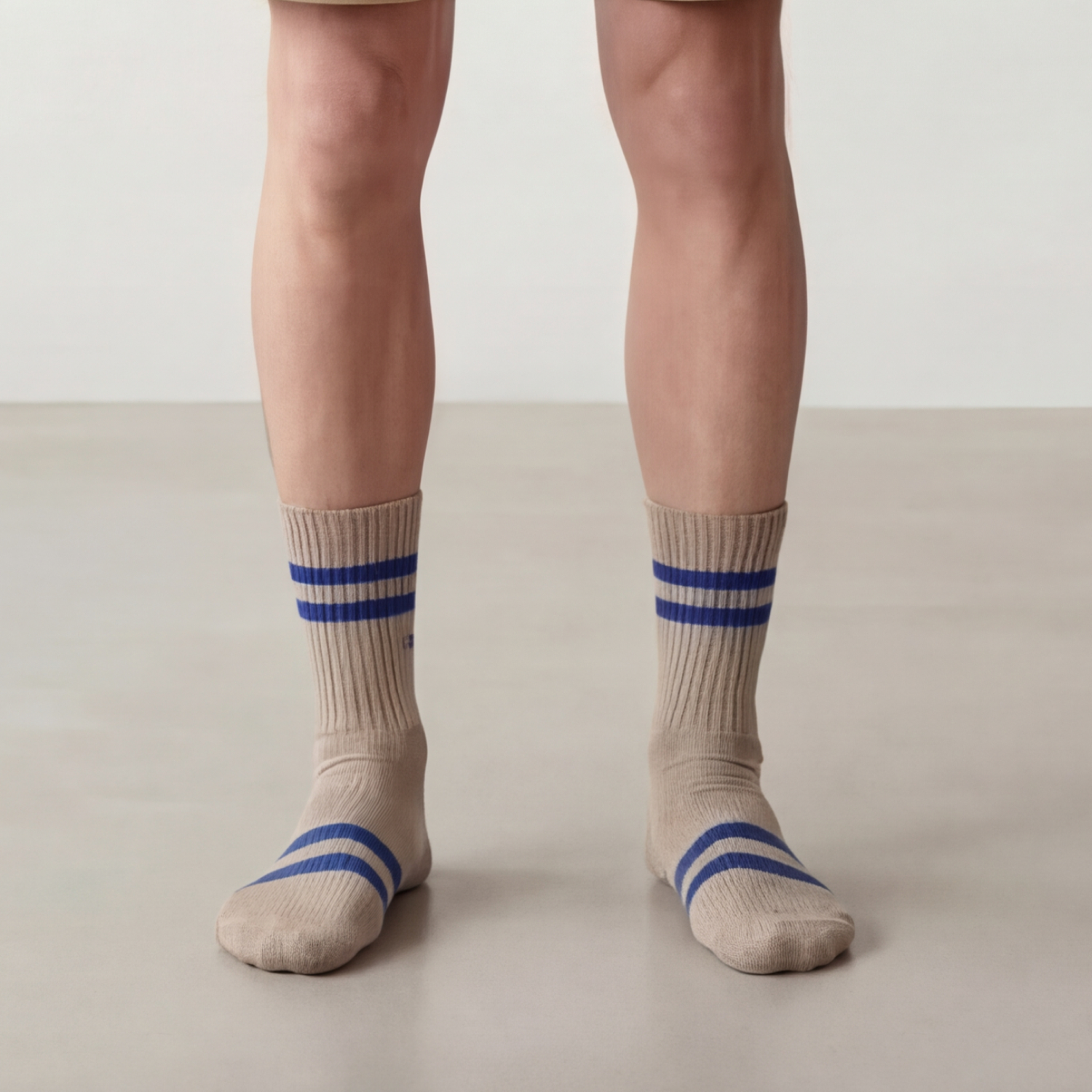 Crew Sock - Sand Stripe