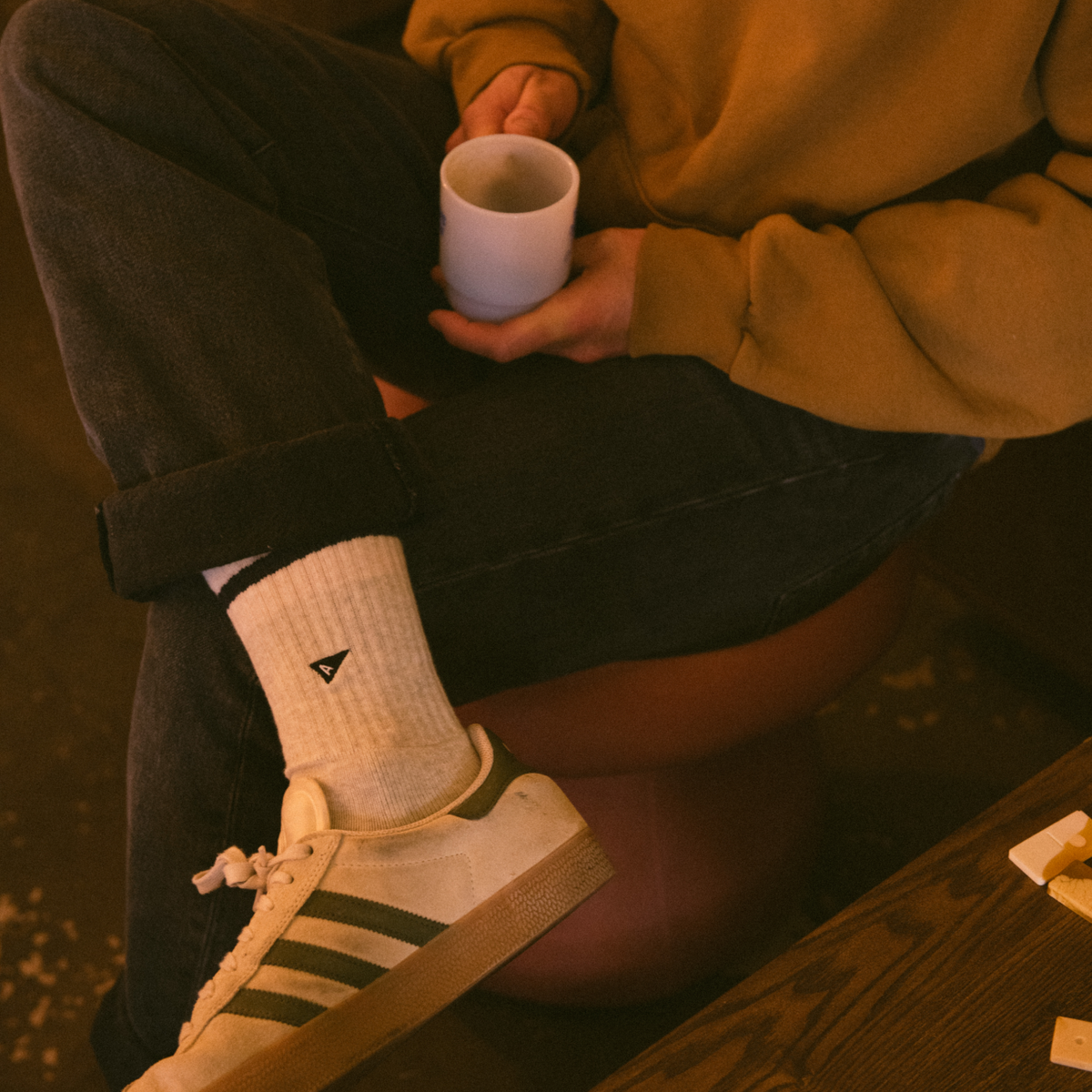 Crew Sock – Heather Navy
