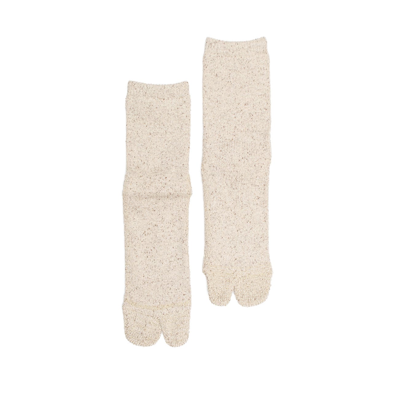 NODAL Cotton Silk Tabi Sock – Beige | Made in Japan