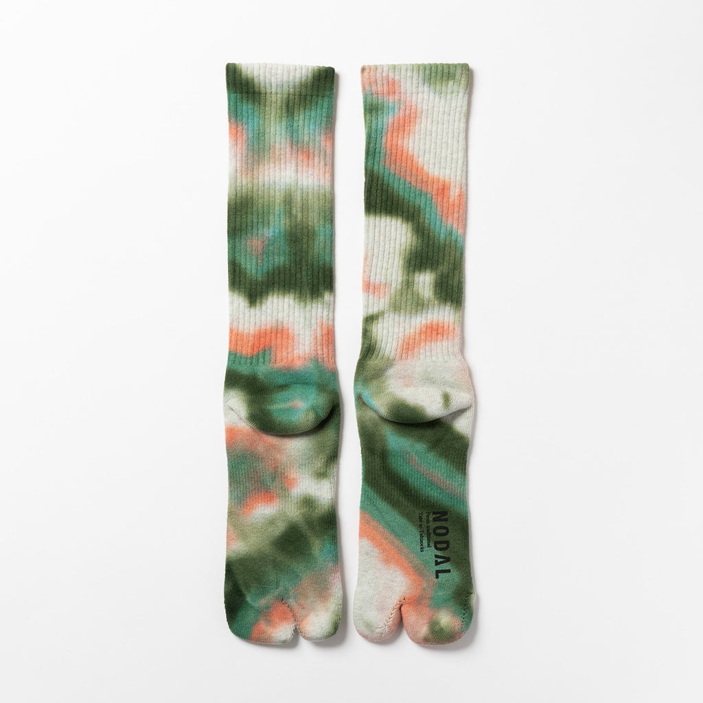 NODAL Tabi Sock – Tie Dye Long Sock Pink | Made in Japan