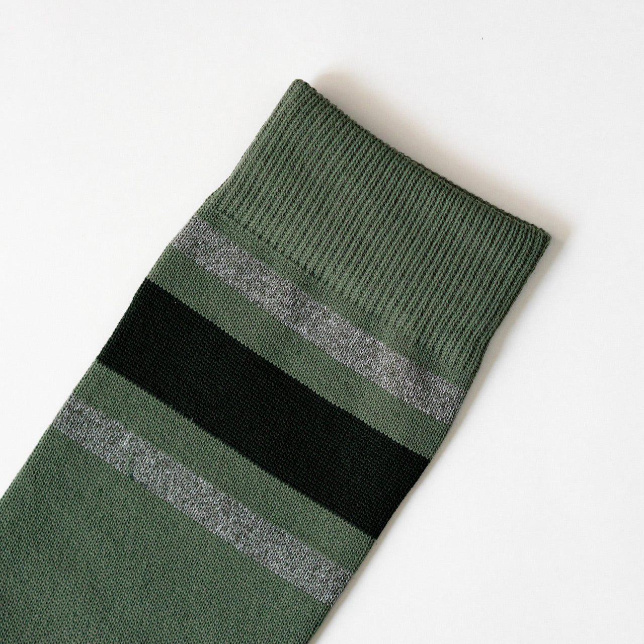 NODAL Olive green Tabi gym sock with split toe design. Made in Japan.