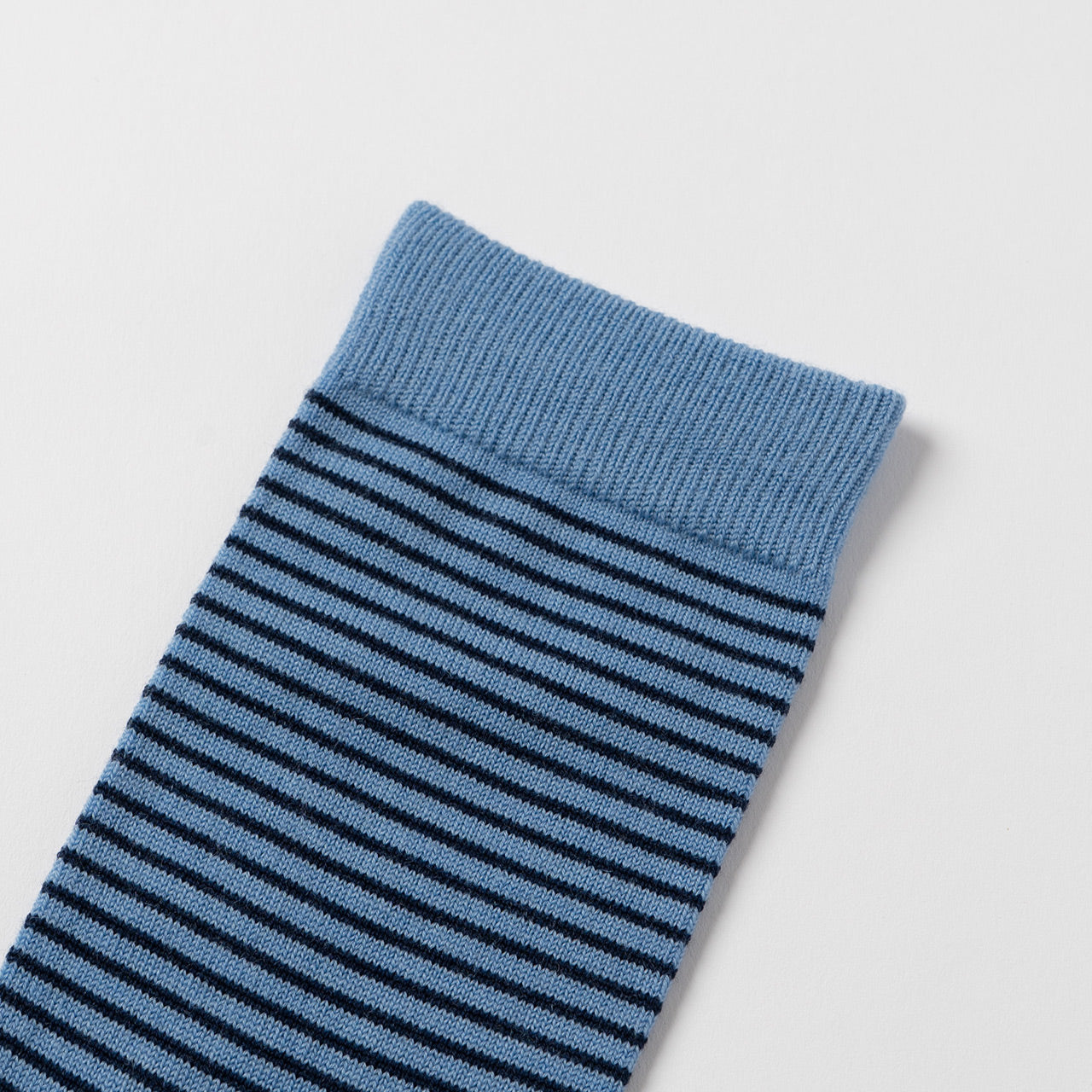 NODAL Tabi Sock – Merino Wool Stripe Light Blue | Made in Japan