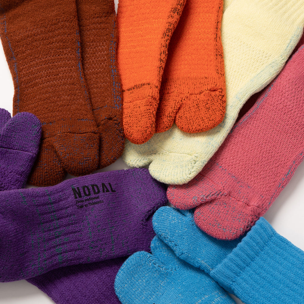 NODAL 84N Long Tabi Sock – Pail Yellow | Made in Japan