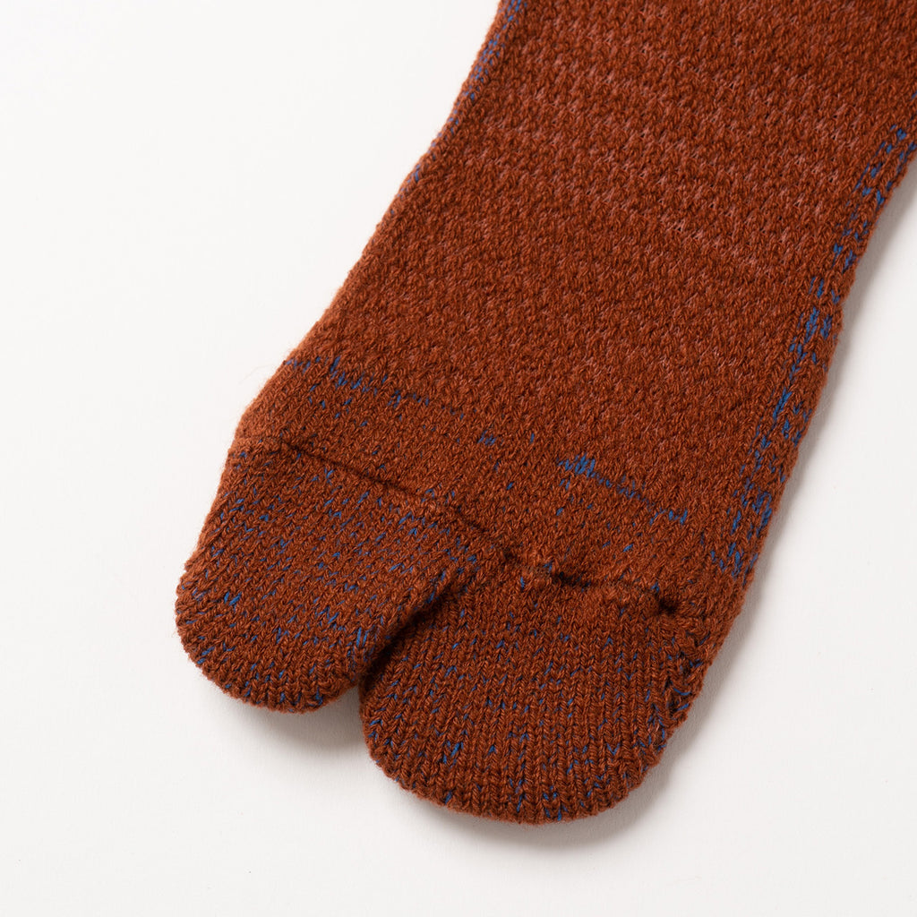NODAL 84N Long Tabi Sock – Brown | Made in Japan