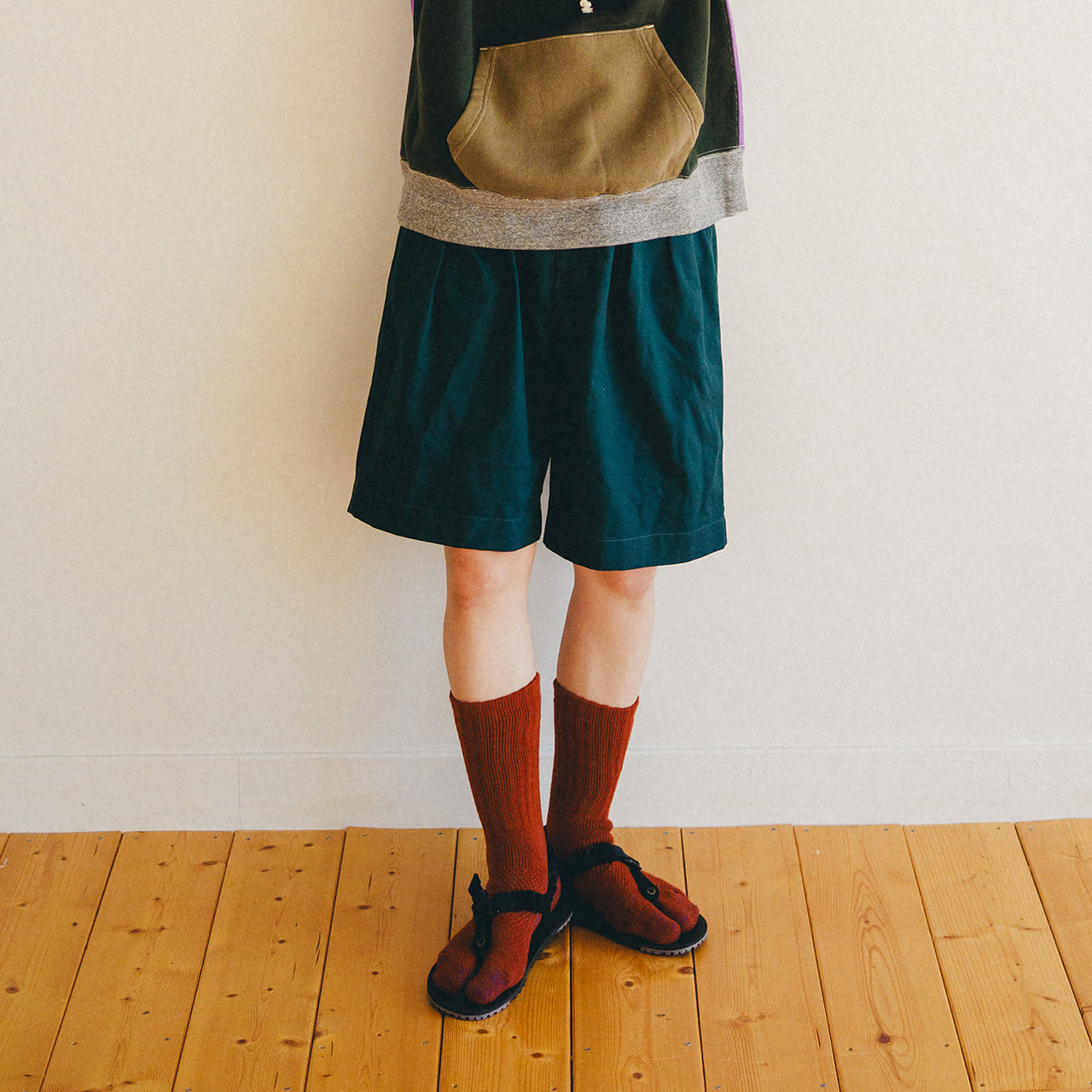 NODAL 84N Long Tabi Sock – Brown | Made in Japan