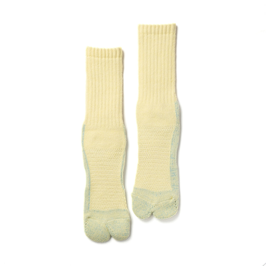 NODAL 84N Long Tabi Sock – Pail Yellow | Made in Japan