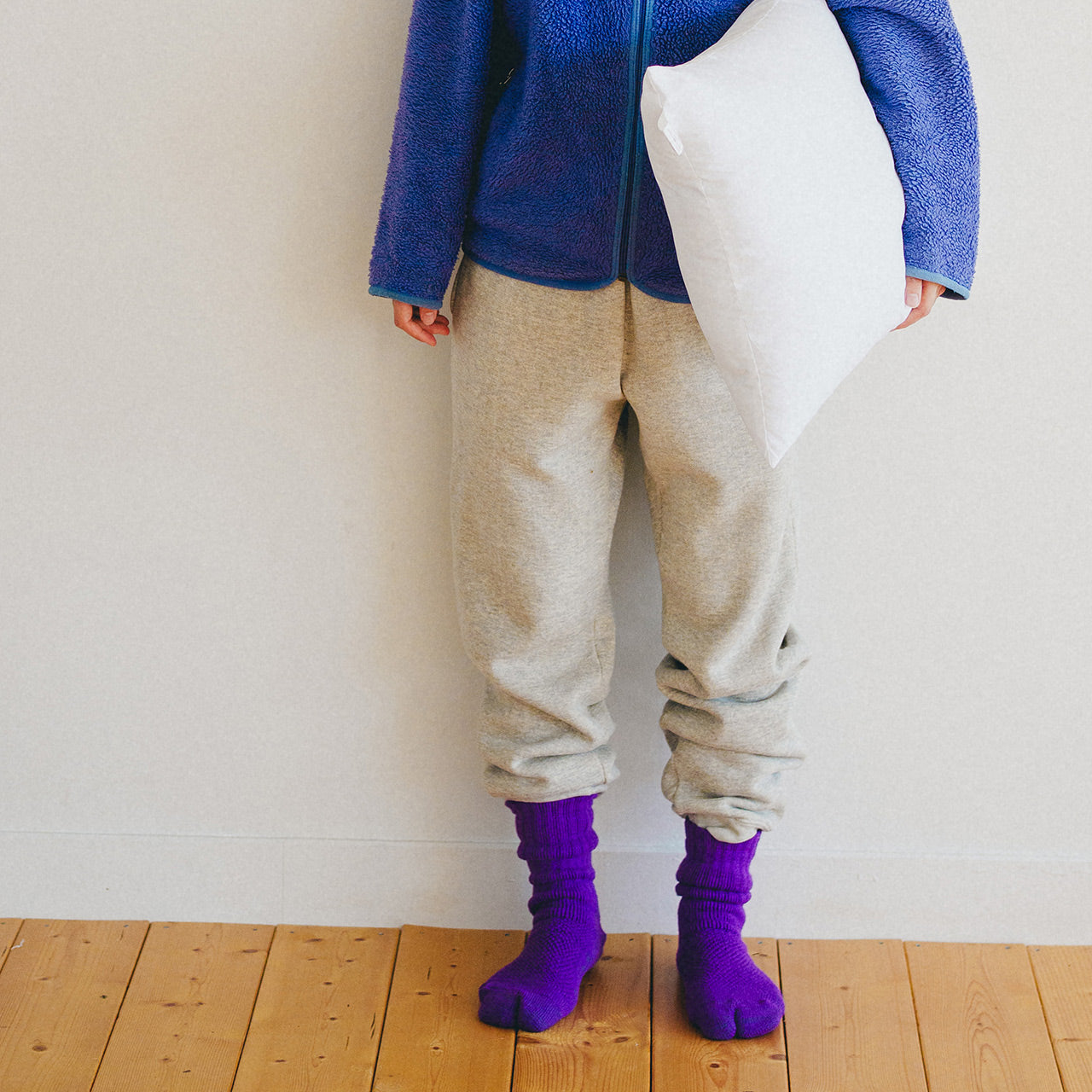 NODAL 84N Long Tabi Sock – Violet | Made in Japan