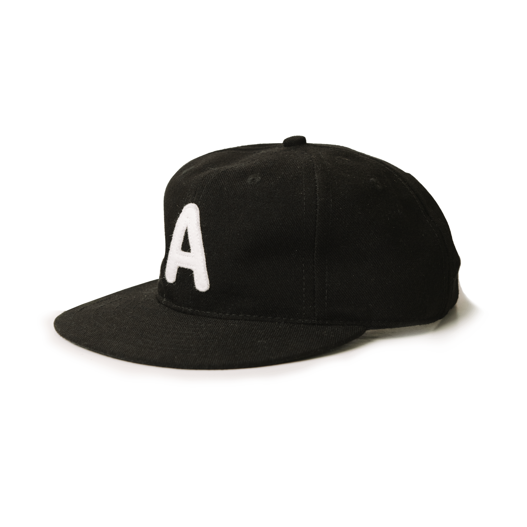 6 Panel Unstructured Wool Cap Black | Arvin Goods