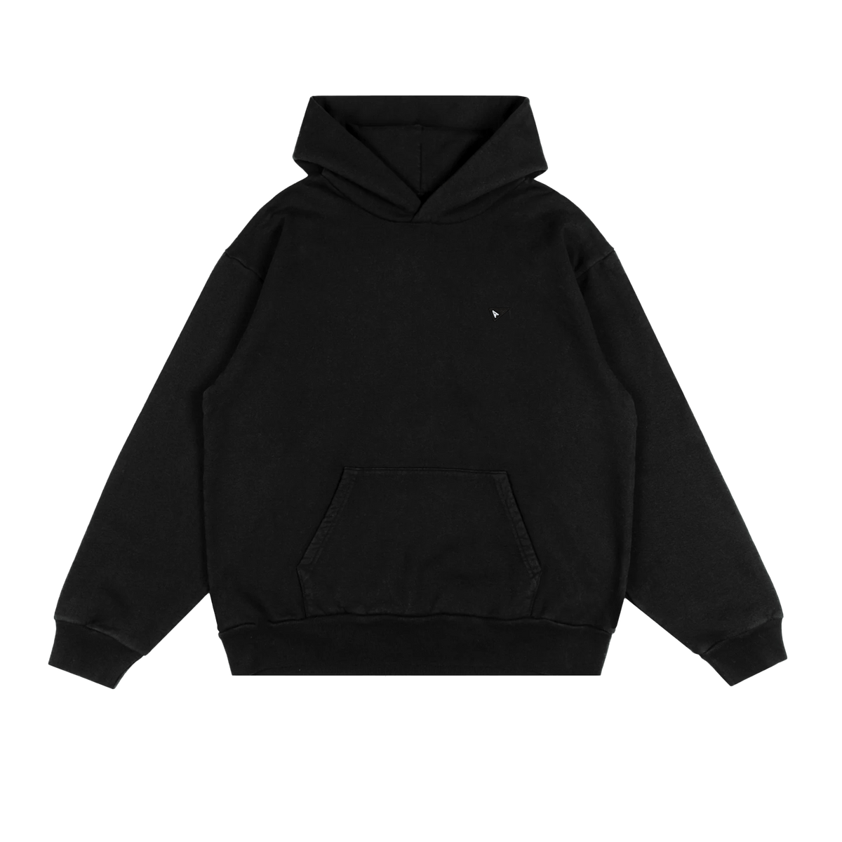 Arvin Goods Classic Hoodie in Black – Made in USA with organic cotton