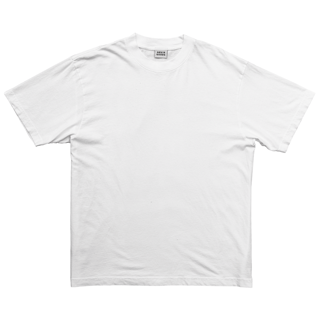 Arvin Goods midweight t-shirt in seasonal and core colors. Made in USA from recycled and organic cotton. Classic fit, unisex sizing.