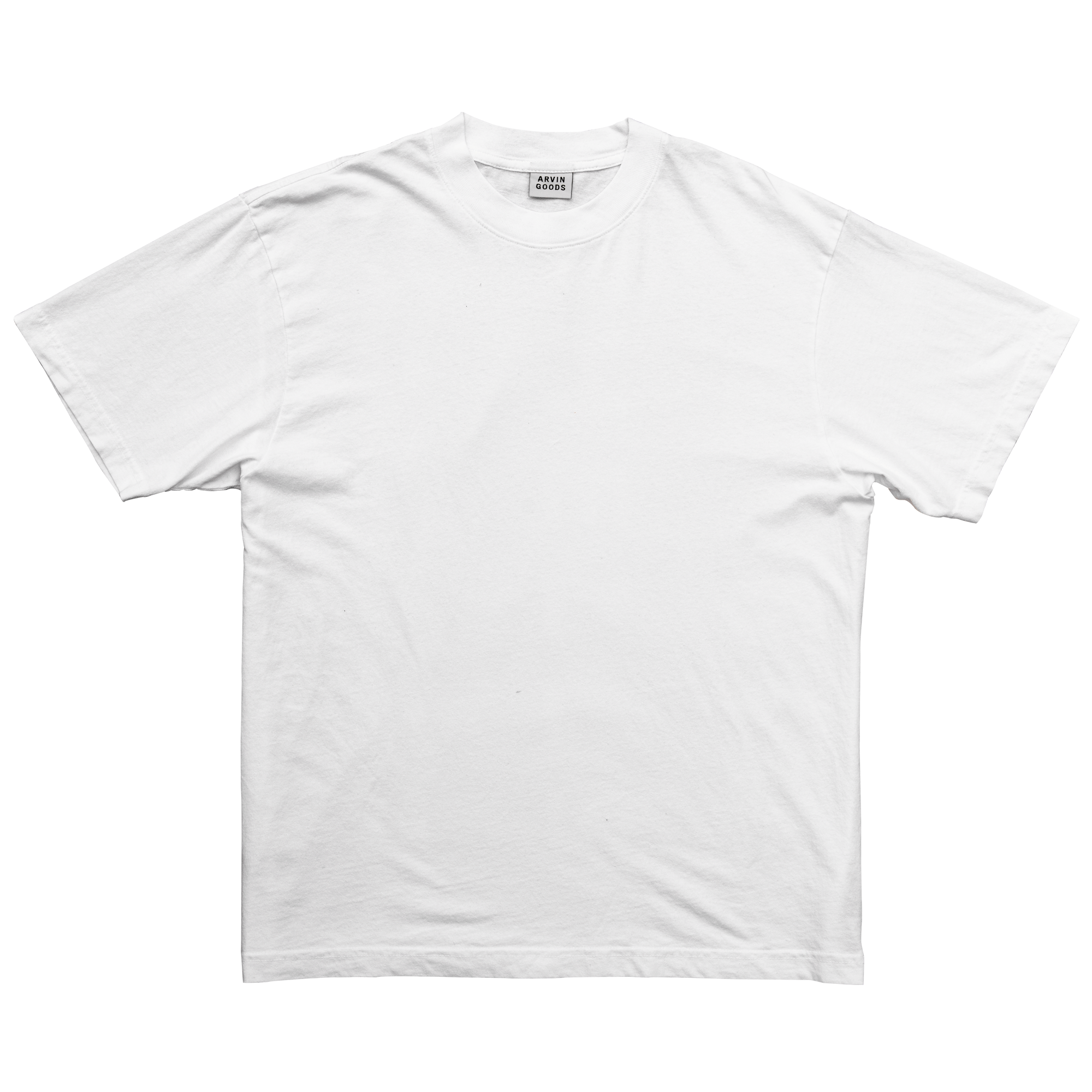 Arvin Goods midweight t-shirt in seasonal and core colors. Made in USA from recycled and organic cotton. Classic fit, unisex sizing.